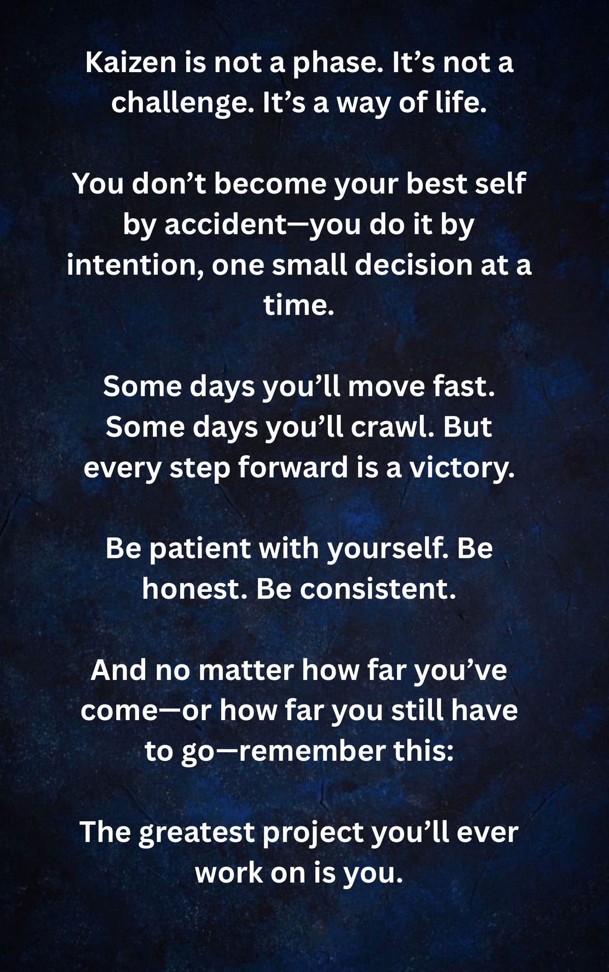 Kaizen the Philosophy of constant improvement
